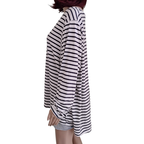 Duluth Trading Co. 100% Cotton Long Sleeved Striped Tee - Size 4X - Picture 6 of 9